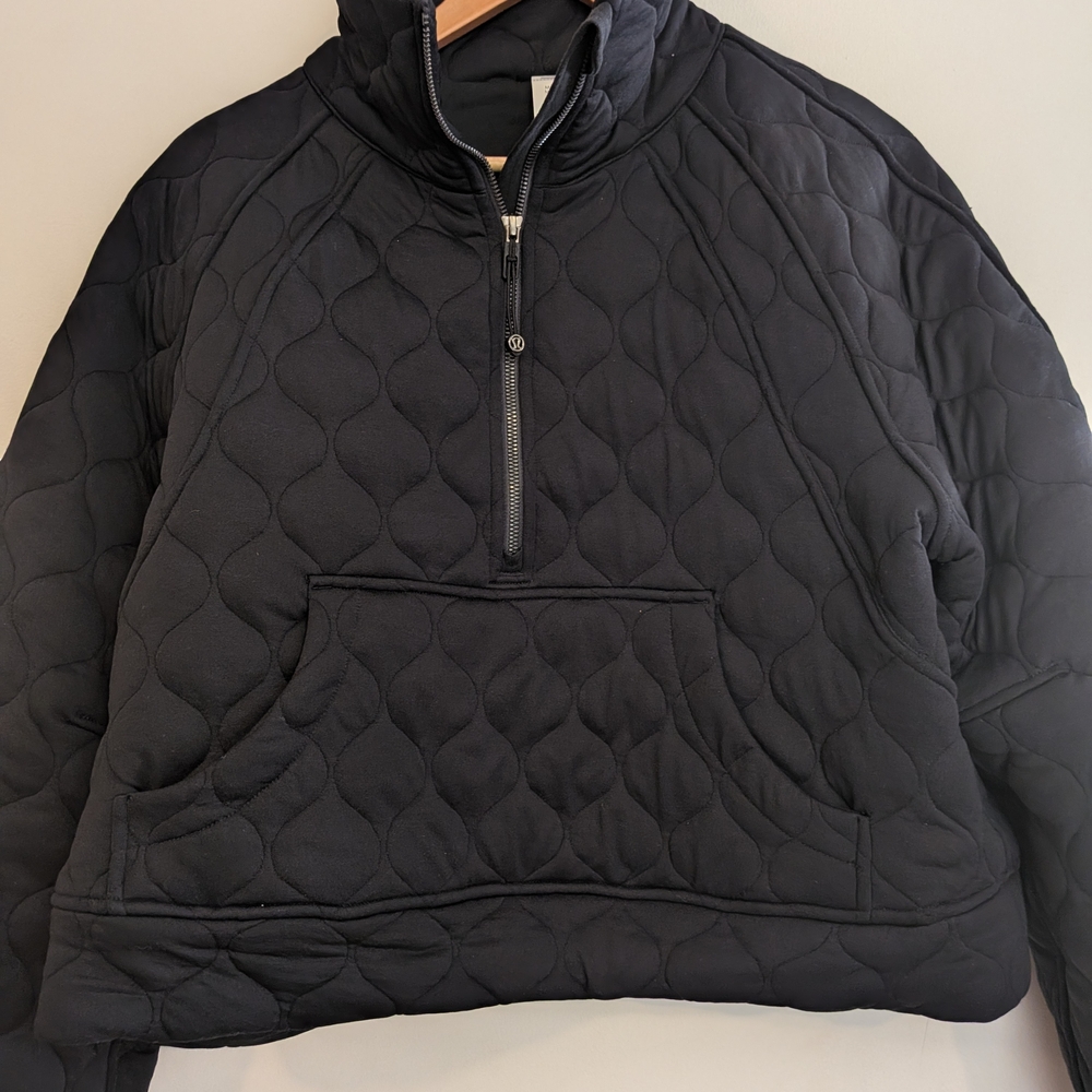 Lululemon Athletica Black Quilted Jacket
